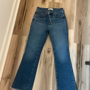 Madewell Flare Jeans in Classic Blue